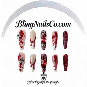 Blood Heart Gothic Press-On Nails
