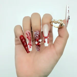 Blood Heart Gothic Press-On Nails