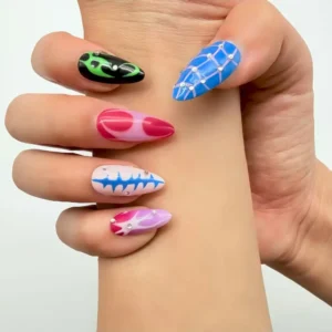 Colorful Abstract Press-On Nails