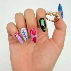 Colorful Abstract Press-On Nails