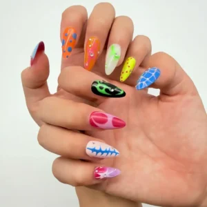 Colorful Abstract Press-On Nails