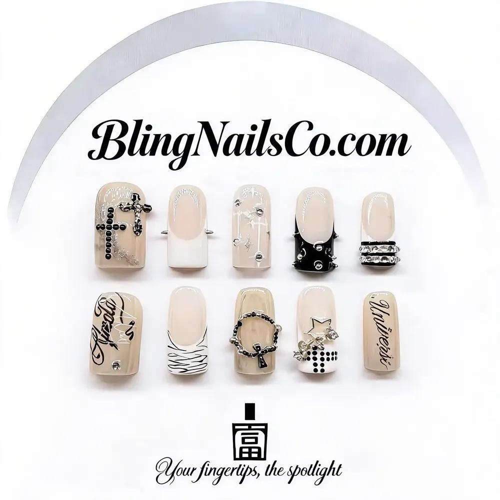 Y2K Square Press-On Nails